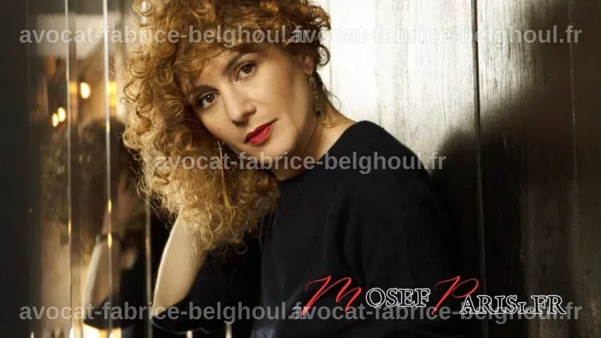 Le couple Abnousse Shalmani posant élégamment devant un décor parisien.