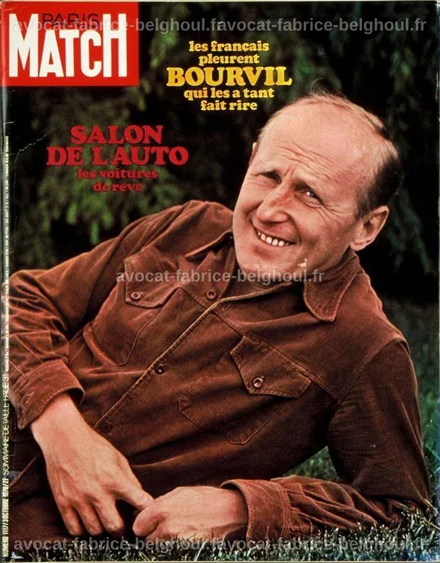 Bourvil entouré de proches, évoquant ses derniers moments difficiles.