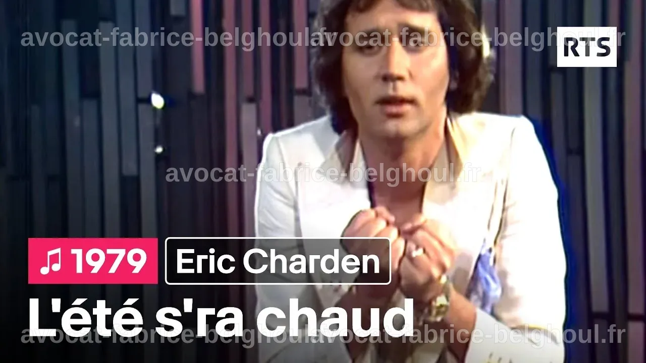 Affiche vintage d'un concert d'Éric Charden dans les années 70.