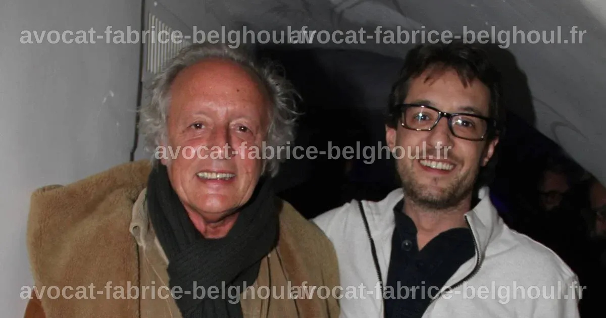 Didier Barbelivien et son fils David lors d'une soirée musicale.