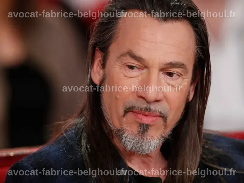 Florent Pagny en pleine performance, illustrant son charisme sur scène.