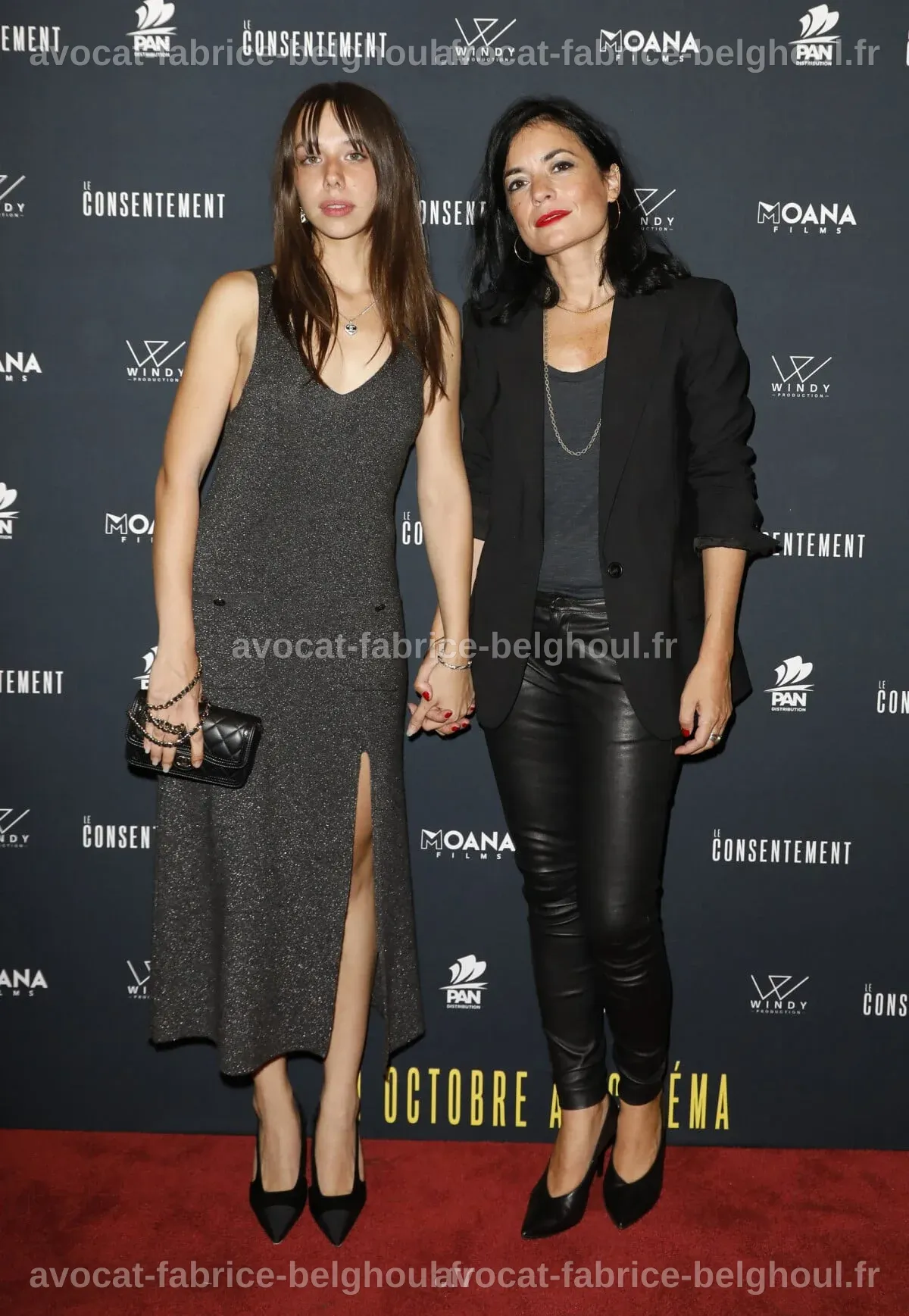 Kim Higelin posant avec Vanessa Filho, héritière de Jacques Higelin.
