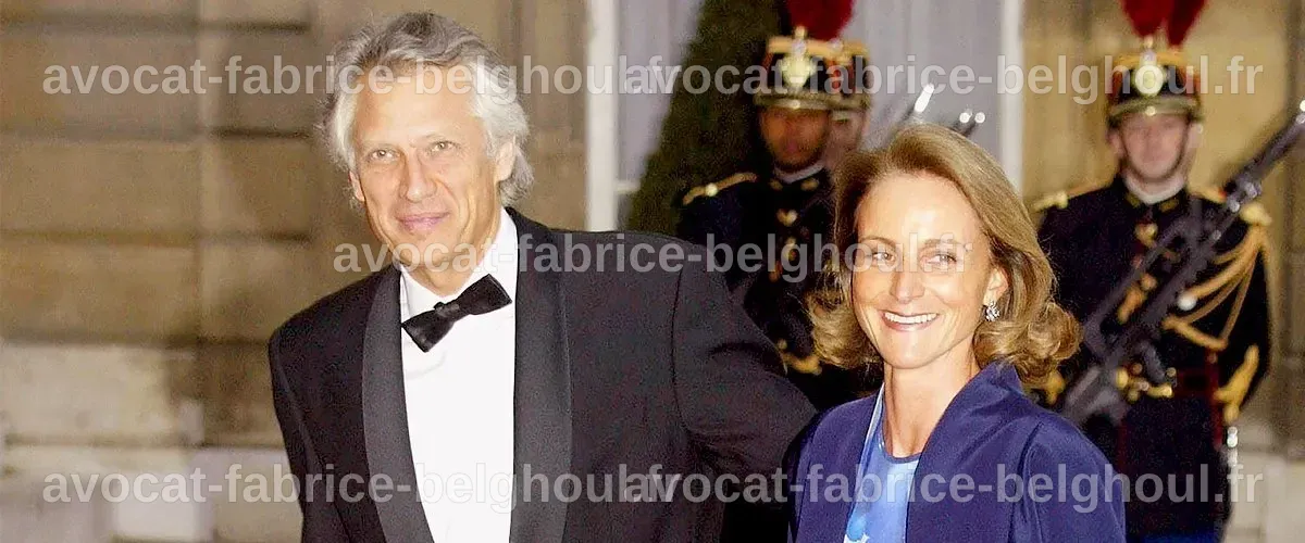 Lucas de Villepin avec son père Dominique, lors d'un événement public.
